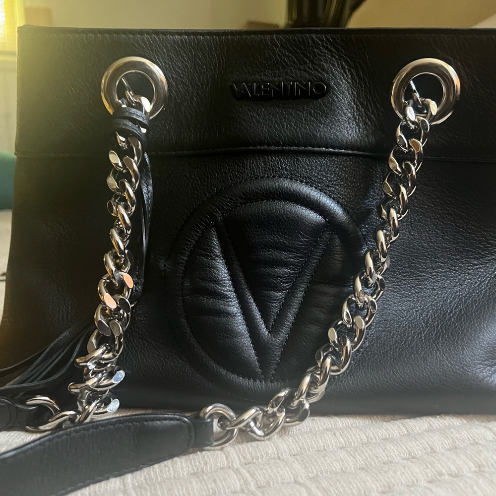 Mario Valentino Black Shoulder Bag